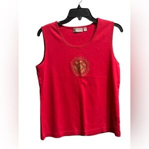 Red and Gold tank top